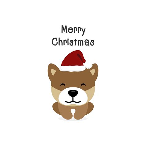 Various formats from 240p to 720p hd (or even 1080p). Merry Christmas dog Cartoon Dog. Vector illustration ...