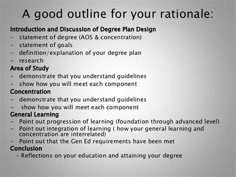 Rationale in thesis definition