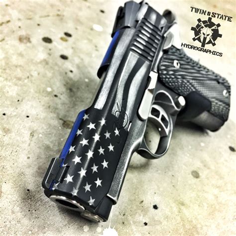 A bel air blue frame and mirror polish finish give this 9mm kimber pistol a unique. Kimber MCU Thin Blue Line Stars and Stripes Battleworn ...