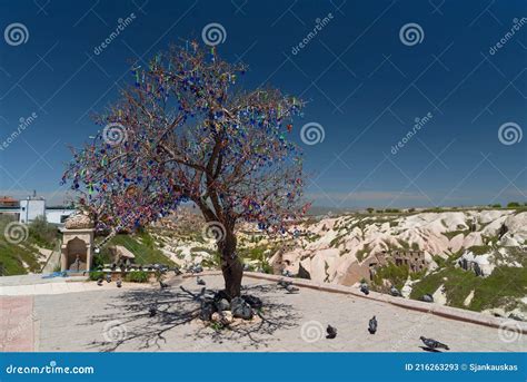 Evil Eye Tree Goreme National Park Cappadocia Turkey Stock Image