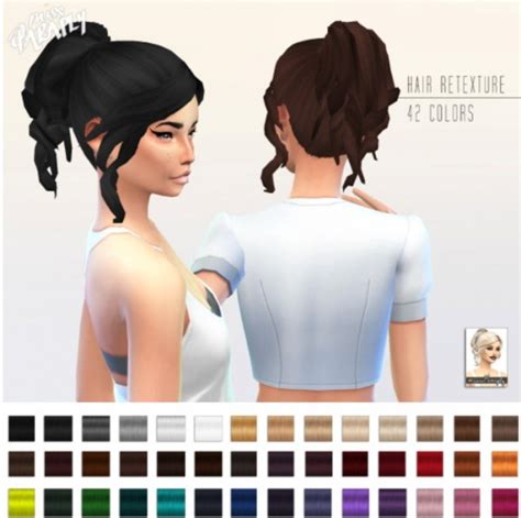 Miss Paraply Retexture Of Curly Ponytail By Kiara24 • Sims 4 Downloads