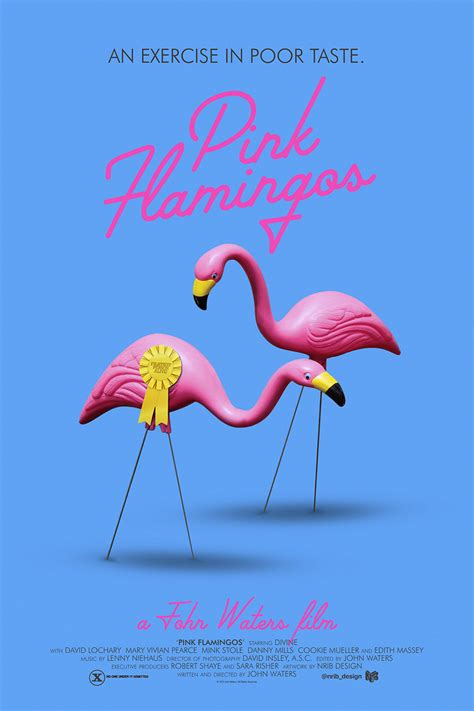 Pink Flamingos Alternative Poster Nrib Design PosterSpy