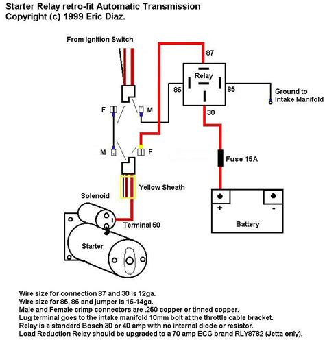 How To Connect Starter Relay Wiring Diagram And Schematics