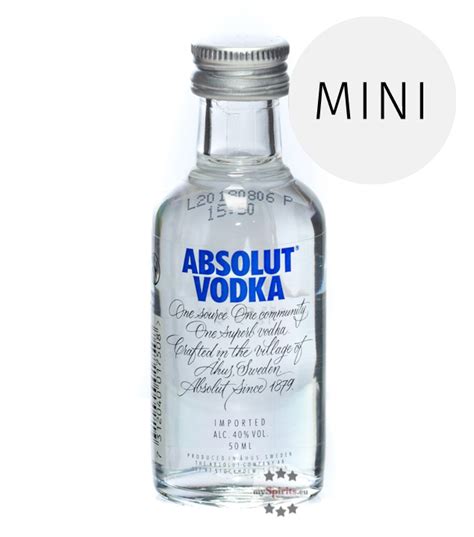 Absolut Vodka Mini 5 Cl Kaufen Myspiritseu
