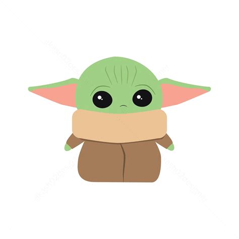 Super Cute Baby Yoda Svg Png Jpeg Ai Eps Digital File Etsy