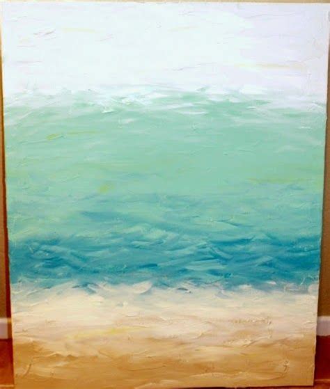 Diy Ocean Paintings Anyone Can Make Abstract Ocean Painting Beach