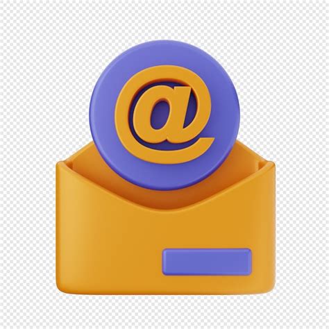 Premium Psd 3d Email Mail Message Envelope Icon Illustration Render