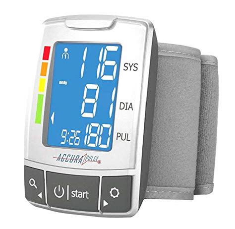 Automatic Wrist Blood Pressure Monitor Blood Monitor 2aaa With Large