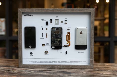 Disassembled Iphone Art With Frame Deconstructed Tech Art Etsy
