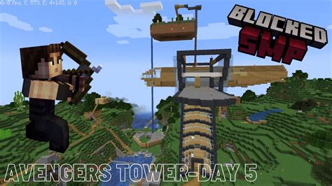 Minecraft Avengers Tower Timelapse Day 5 Youtube