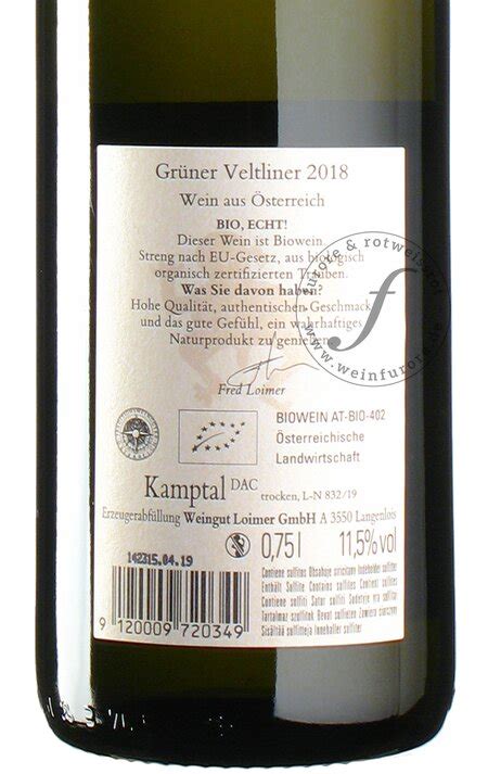 Louis smith is set to go for gold again this month, but not in gymnastics, he is taking part in the bbc's strictly come dancing. Grüner Veltliner Lois 2018 - Weingut Loimer, Kamptal ...