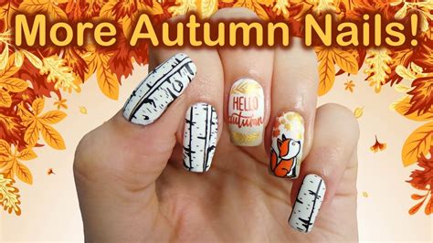 Autumn Nail Stamping Part 2 Youtube