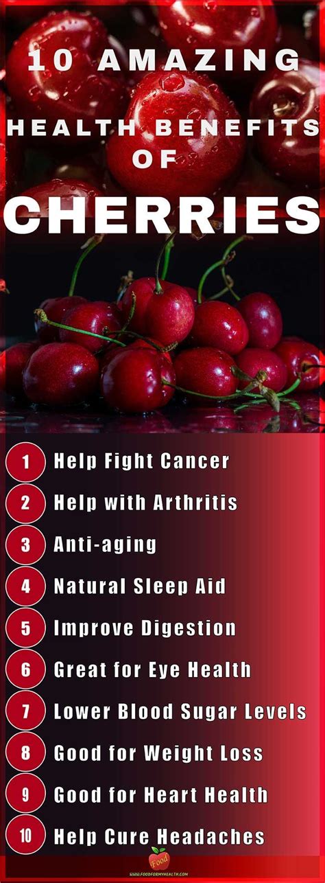 10 Amazing Health Benefits Of Cherries Crafts Health Benefits Of