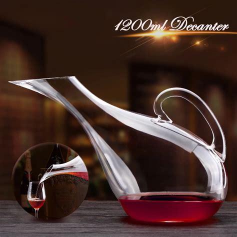 1200ml Crystal Wine Glass Wine Decanter Lead Free Crystal Wine Bottle Pourer For Bar Tools Pour