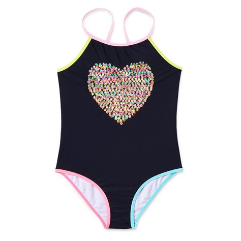 Limited Too Limited Too Girls Heart Novelty Once Piece Swimsuit
