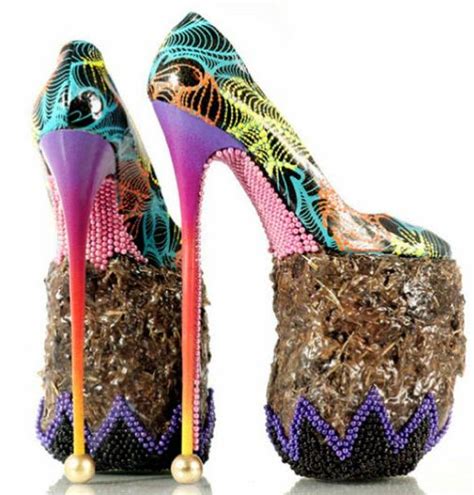 Top 15 Ugliest Shoes Ever Nowaygirl Funky Shoes Cool High Heels