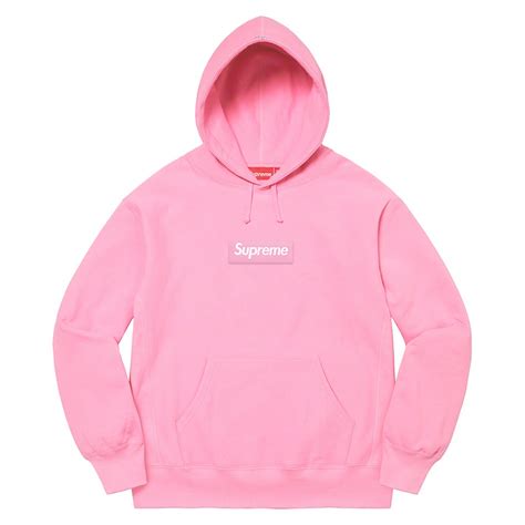 Supreme Boxlogo Hooded Sweatshirt Pink Cash Rules