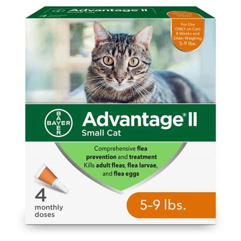 Bayer Advantage Ii Once A Month Topical Flea Treatment For Cats 5 To 9