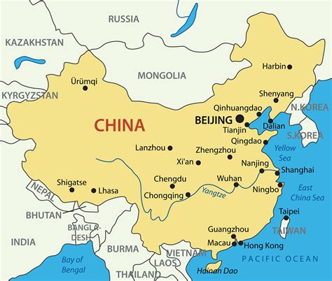 China Cities Map