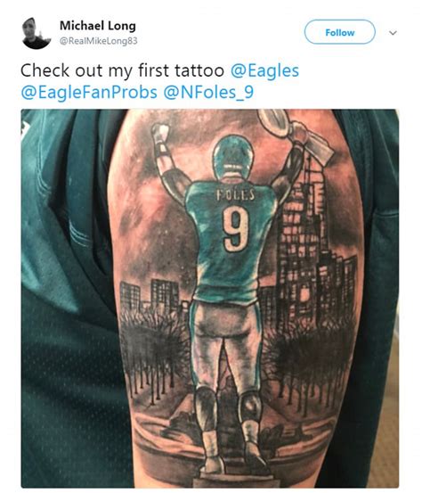Eagles Fans Memorialize Super Bowl Win With New Tattoos Daily Mail Online