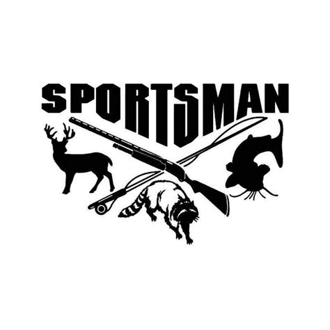 Download Sportsman Deer Buck Fish Raccoon Hunting Vinyl Decal ...