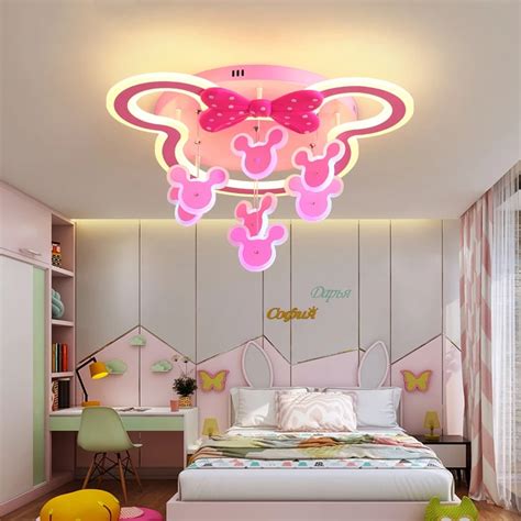 Pink Bears Led Ceiling Lights Boys Girls Study Room Bedroom Modern
