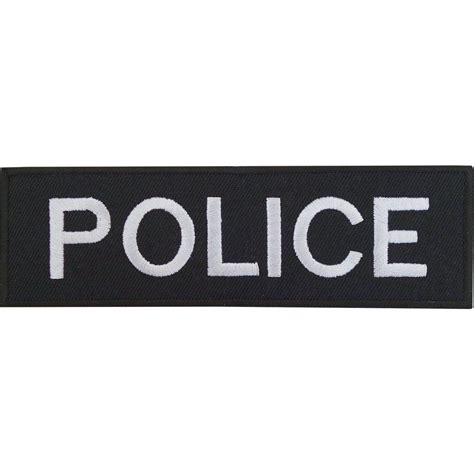 Police Patch Embroidered Iron Sew On Badge Policeman Officer Fancy