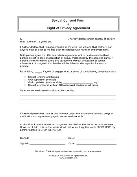 Free 8 Consent Agreement Contract Forms In Pdf Ms Word Free Nude Porn Photos