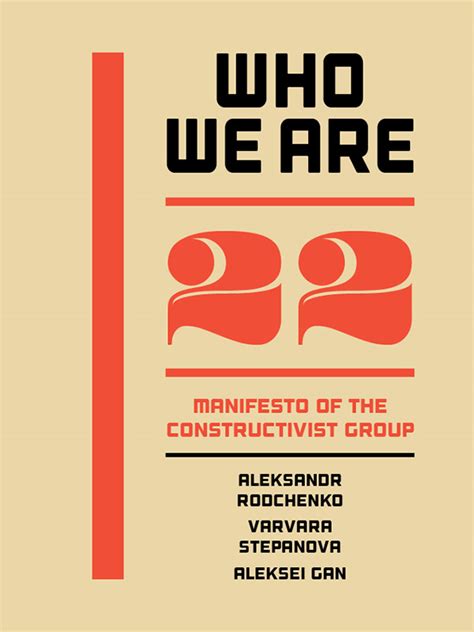 Constructivism Manifesto Booklet On Behance