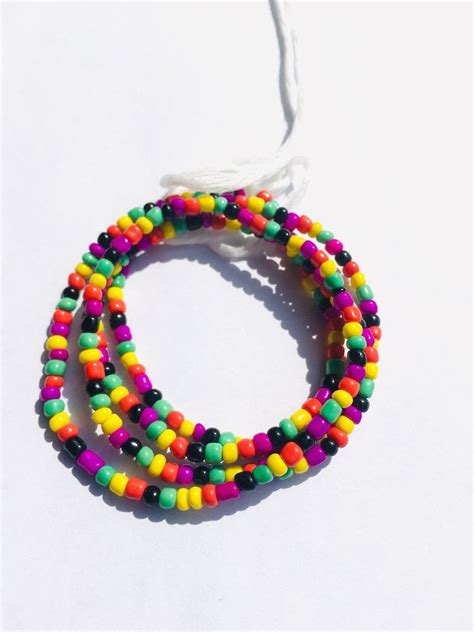 iridescent-multi-black-waist-bead-belly-bead-seed-beads-etsy-waist-jewelry,-beads,-bead-work