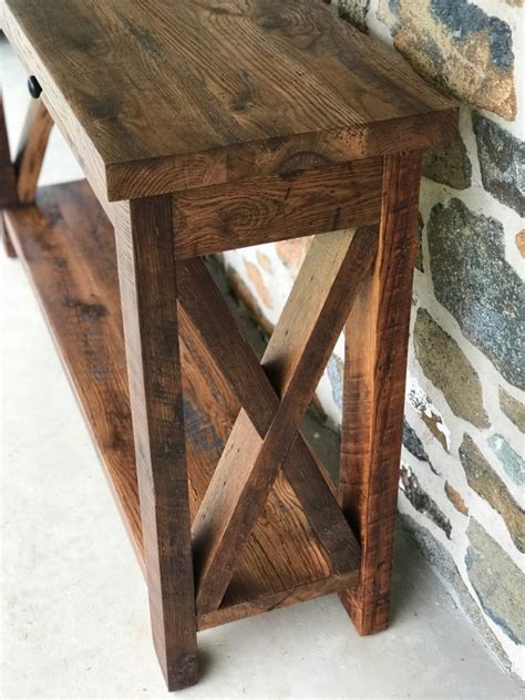 Rustic Oak Console Table Furniture From The Barn