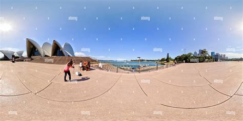 360° View Of 360 Panorama View Ofthe Steps Of The Sydney Opera House