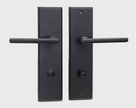 Halifax Long Backplate Door Handle Lever Set Gta Door Hardware