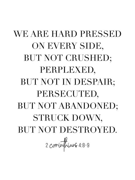 We Are Hard Pressed On Every Side But Not Crushed 2 Corinthians 4