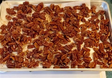 Cinnamon Maple Glazed Pecans The Wandering Rd Recipe Pecan