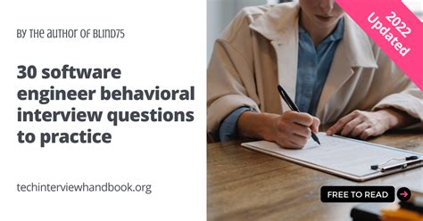 The Most Common Software Engineer Behavioral Interview Questions Tech Interview Handbook