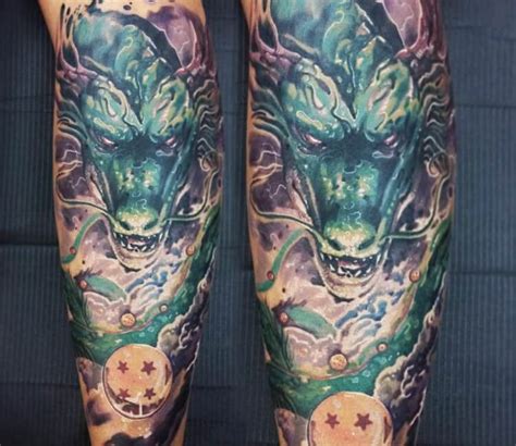 We suggest an arm or shin placement, but it's always your choice! Shenron tattoo by Brian Constanza | Post 24429
