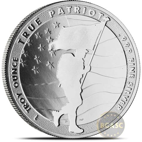 Buy 1 Oz Silver Rounds 2021 True Patriot 999 Fine Silver Bullion 1