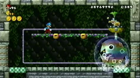 New Super Mario Bros Wii Walkthrough World 5 Fortress Iggy Koopa