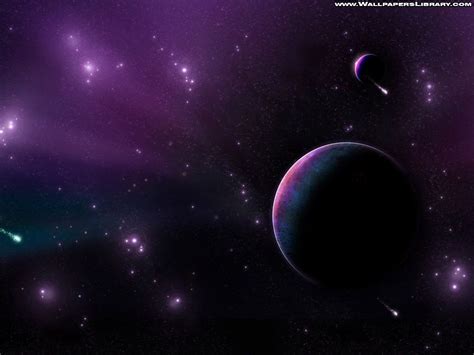 Purple Universe Planets Space Art Wallpaper Planets Wallpaper