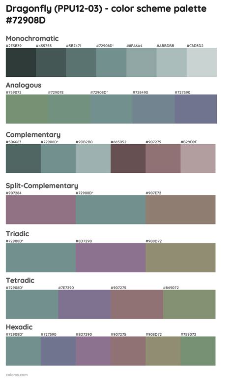 Behr Dragonfly Ppu12 03 Paint Coordinating Colors And Palettes