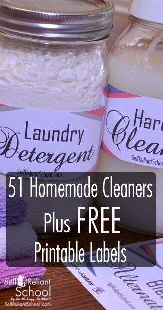 51 Diy Homemae Cleaners Wtih Free Downloadable Printable