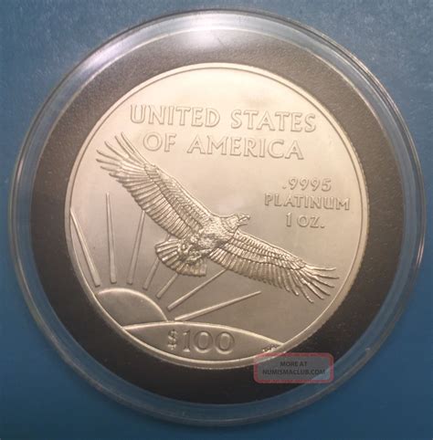 2017 1 Oz Platinum American Eagle 100 Coin Bu