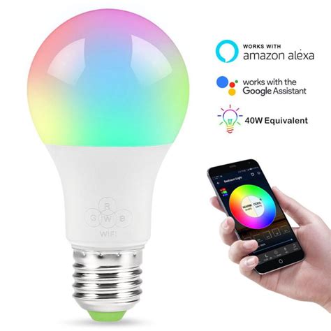 Colorful Smart Wifi Led Light Bulb Free App Remote Control Compatible