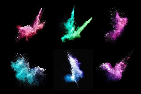 Powder Explosion Brushes Pixels Presets Size Sections Photoshop