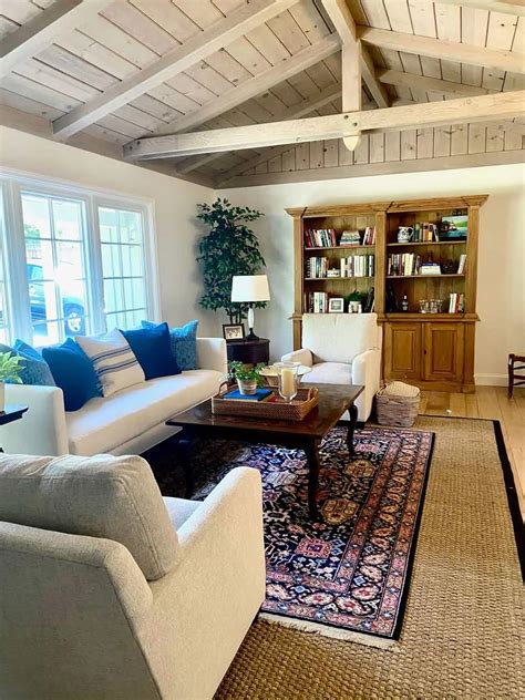 Cottage Living Room Fresh Makeover Before And After Classic Casual Home