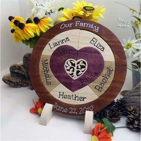 Find thoughtful gifts for family such as personalized name photo collage frame, personalized canvas art, wine of the month club, personalized ski & snowboard puzzle. Personalized :: Sunflower Wedding Unity Puzzle Unity ...