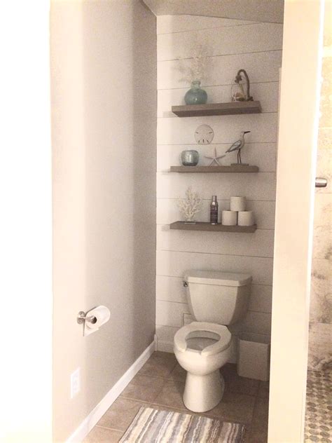 Maybe you would like to learn more about one of these? Enclosed toilet area /walk-in shower. Shiplap behind ...
