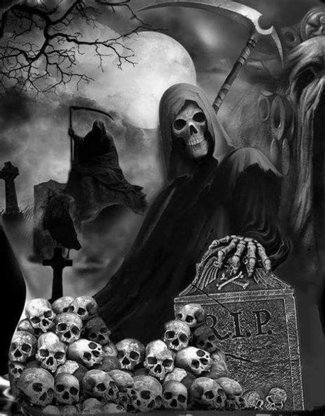 Pin By Zombee Ghoul On Skulls Grim Reapers Etc Grim Reaper
