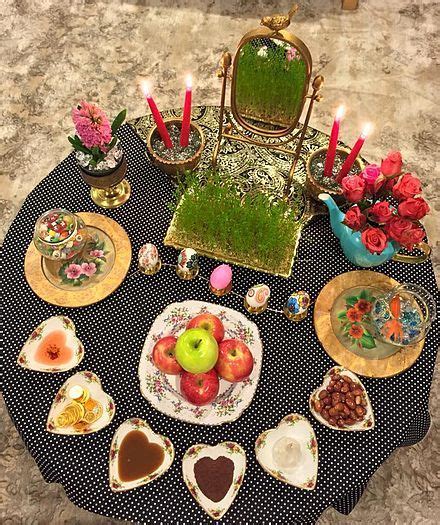 How is the table decorated? List of festivals in Iran - Wikipedia | Haft seen, Nowruz ...